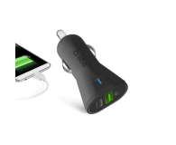 SBS Samochodowa SBS QC 3.0 1xUSB 1xUSB-C czarna - 1457603 - zdjęcie 1